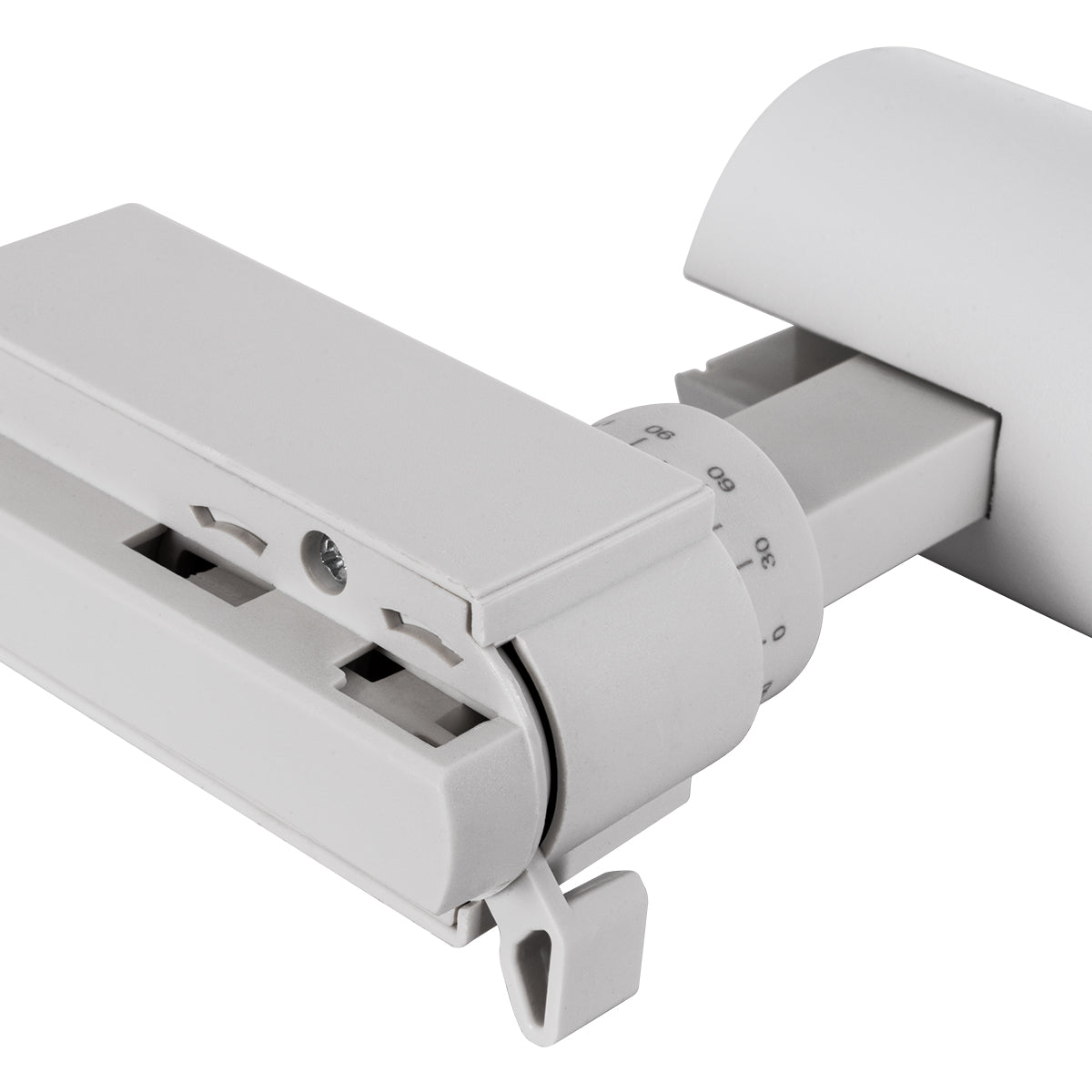GloboStar® LUGANO 60801 Μονοφασικό Φωτιστικό Σποτ Ράγας LED 10W 1250lm 36° Acrylic HQ LENS AC 220-240V IP20 Φ4.5 x Υ19cm Φυσικό Λευκό 4500K - EUROTRACK® System 1L+1N - Λευκό - Bridgelux Chip - TÜV Certified Driver - 5 Χρόνια Εγγύηση - ledmania.gr
