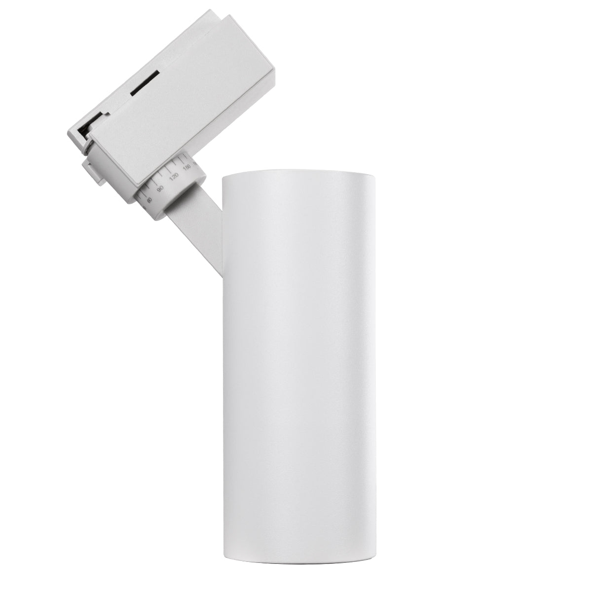 GloboStar® LUGANO 60807 Μονοφασικό Φωτιστικό Σποτ Ράγας LED 20W 2500lm 36° Acrylic HQ LENS AC 220-240V IP20 Φ6.5 x Υ22cm Φυσικό Λευκό 4500K - EUROTRACK® System 1L+1N - Λευκό - Bridgelux Chip - TÜV Certified Driver - 5 Χρόνια Εγγύηση - ledmania.gr