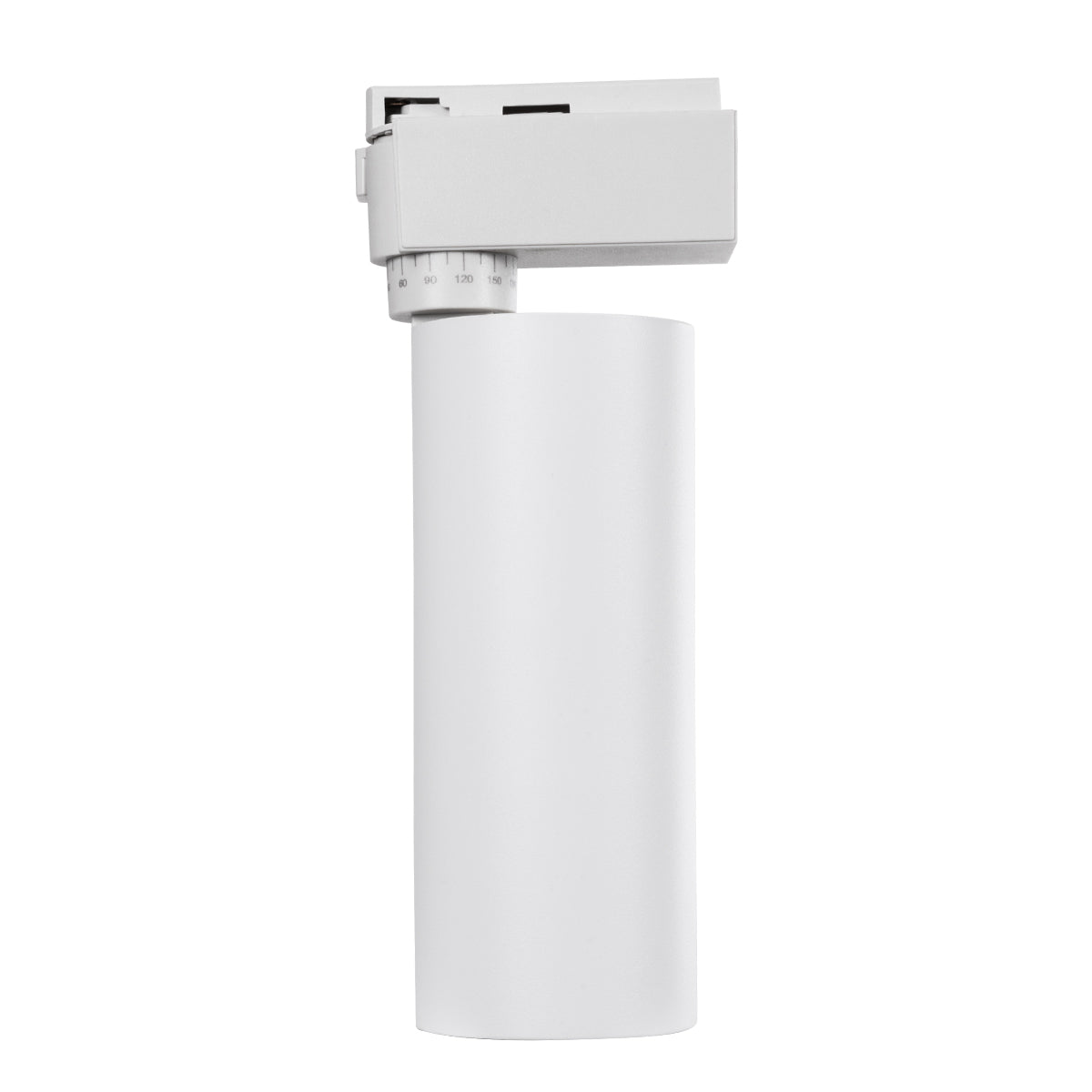 GloboStar® LUGANO 60807 Μονοφασικό Φωτιστικό Σποτ Ράγας LED 20W 2500lm 36° Acrylic HQ LENS AC 220-240V IP20 Φ6.5 x Υ22cm Φυσικό Λευκό 4500K - EUROTRACK® System 1L+1N - Λευκό - Bridgelux Chip - TÜV Certified Driver - 5 Χρόνια Εγγύηση - ledmania.gr
