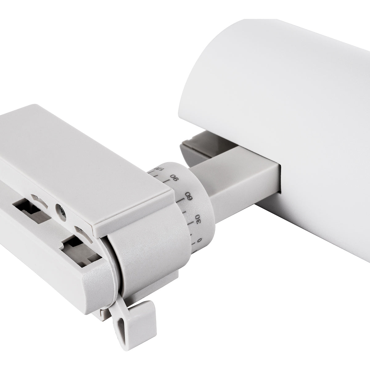 GloboStar® LUGANO 60807 Μονοφασικό Φωτιστικό Σποτ Ράγας LED 20W 2500lm 36° Acrylic HQ LENS AC 220-240V IP20 Φ6.5 x Υ22cm Φυσικό Λευκό 4500K - EUROTRACK® System 1L+1N - Λευκό - Bridgelux Chip - TÜV Certified Driver - 5 Χρόνια Εγγύηση - ledmania.gr