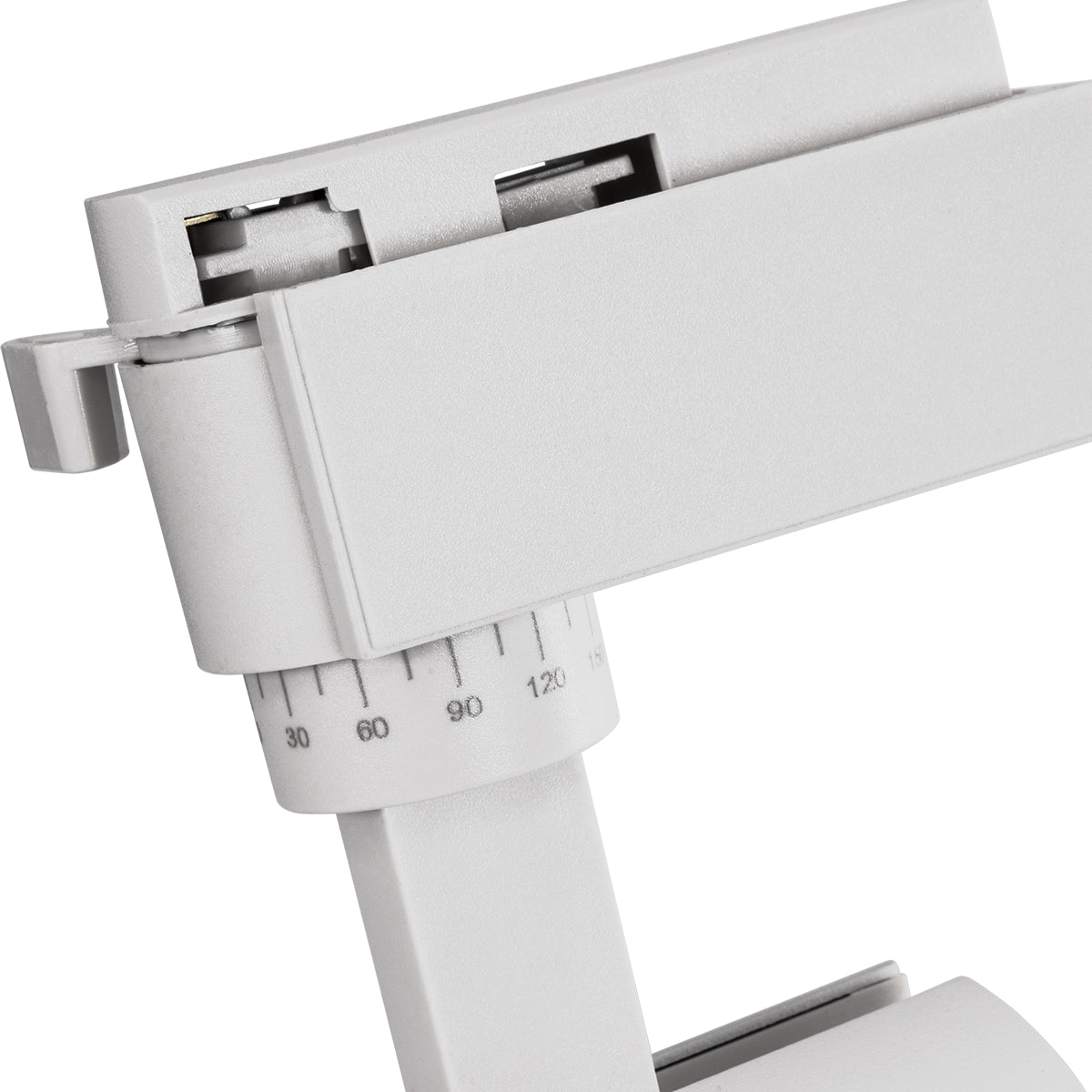 GloboStar® LUGANO 60807 Μονοφασικό Φωτιστικό Σποτ Ράγας LED 20W 2500lm 36° Acrylic HQ LENS AC 220-240V IP20 Φ6.5 x Υ22cm Φυσικό Λευκό 4500K - EUROTRACK® System 1L+1N - Λευκό - Bridgelux Chip - TÜV Certified Driver - 5 Χρόνια Εγγύηση - ledmania.gr