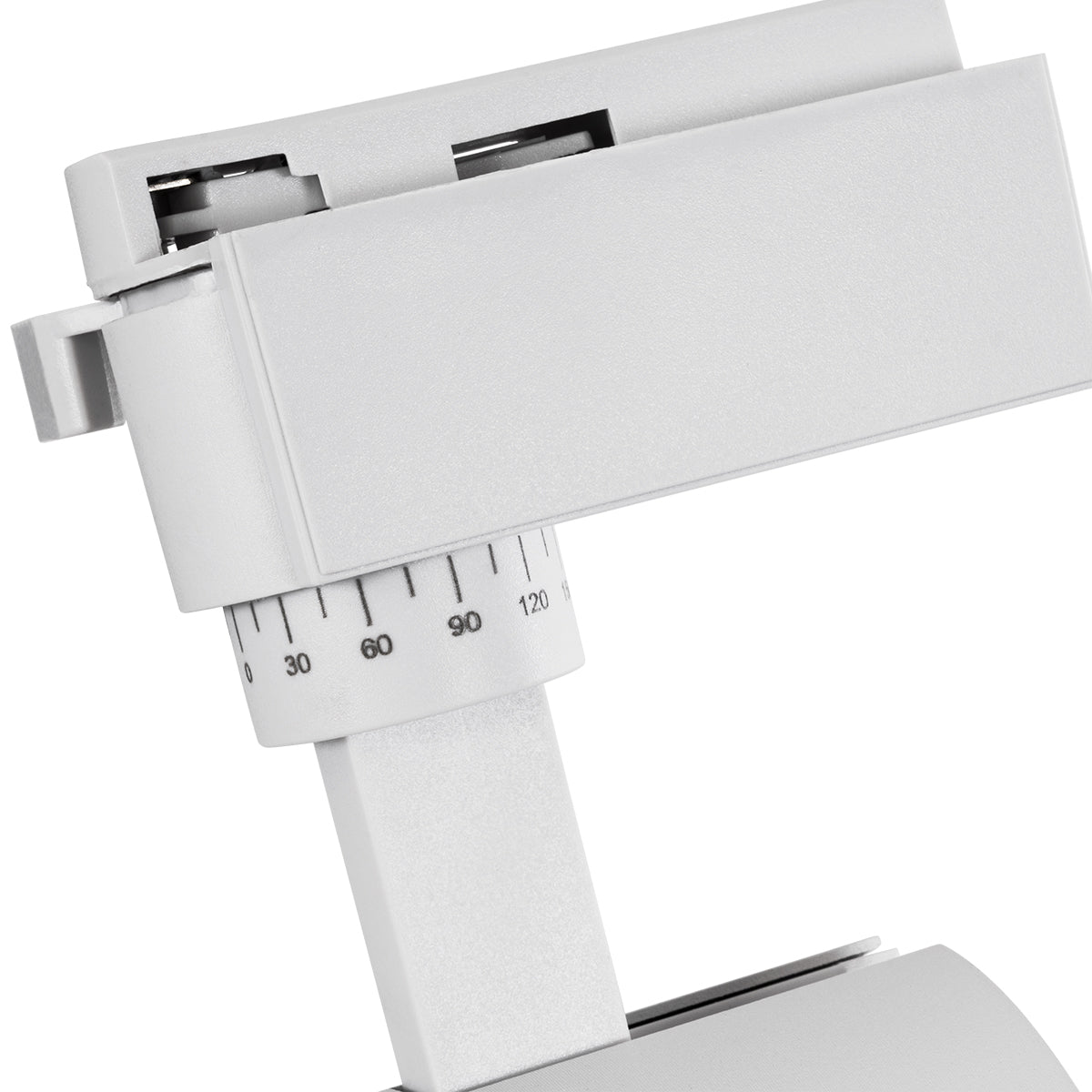 GloboStar® LUGANO 60812 Μονοφασικό Φωτιστικό Σποτ Ράγας LED 30W 3900lm 36° Acrylic HQ LENS AC 220-240V IP20 Φ7.5 x Υ22.7cm Ψυχρό Λευκό 6000K - EUROTRACK® System 1L+1N - Λευκό - Bridgelux Chip - TÜV Certified Driver - 5 Χρόνια Εγγύηση - ledmania.gr