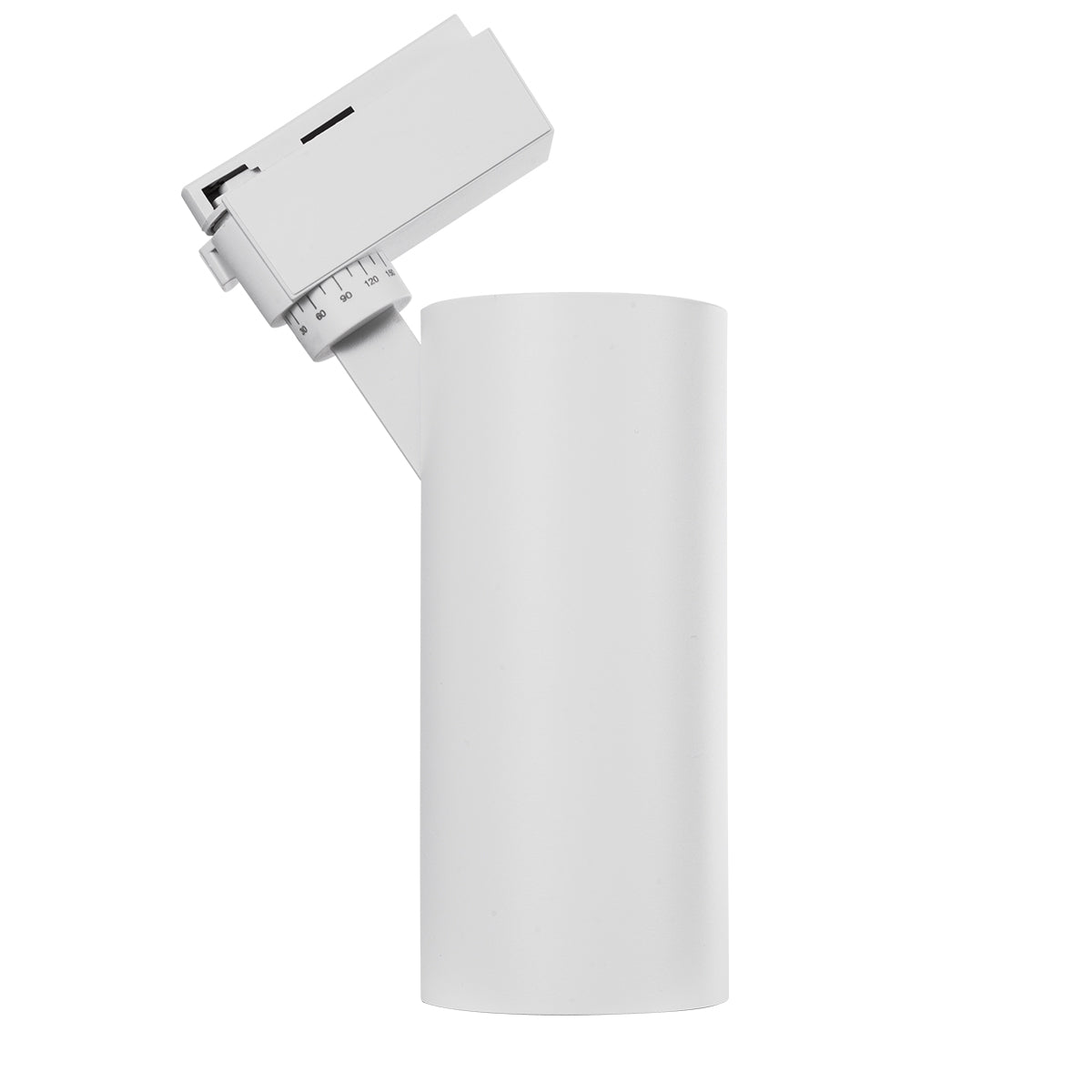 GloboStar® LUGANO 60813 Μονοφασικό Φωτιστικό Σποτ Ράγας LED 30W 3750lm 36° Acrylic HQ LENS AC 220-240V IP20 Φ7.5 x Υ22.7cm Φυσικό Λευκό 4500K - EUROTRACK® System 1L+1N - Λευκό - Bridgelux Chip - TÜV Certified Driver - 5 Χρόνια Εγγύηση - ledmania.gr