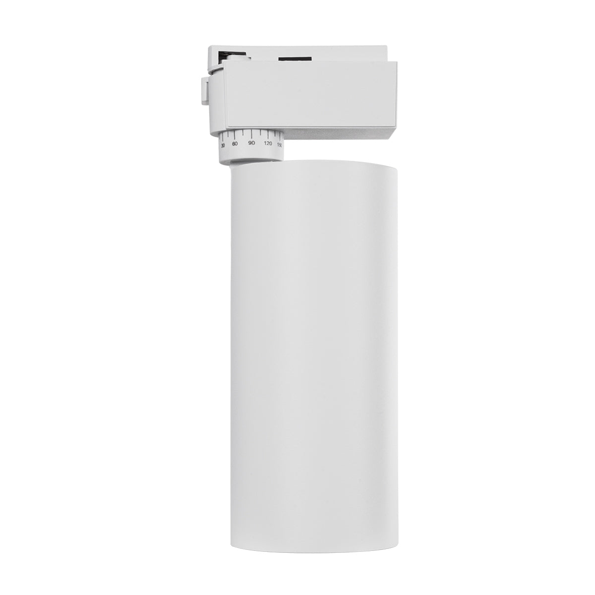 GloboStar® LUGANO 60813 Μονοφασικό Φωτιστικό Σποτ Ράγας LED 30W 3750lm 36° Acrylic HQ LENS AC 220-240V IP20 Φ7.5 x Υ22.7cm Φυσικό Λευκό 4500K - EUROTRACK® System 1L+1N - Λευκό - Bridgelux Chip - TÜV Certified Driver - 5 Χρόνια Εγγύηση - ledmania.gr