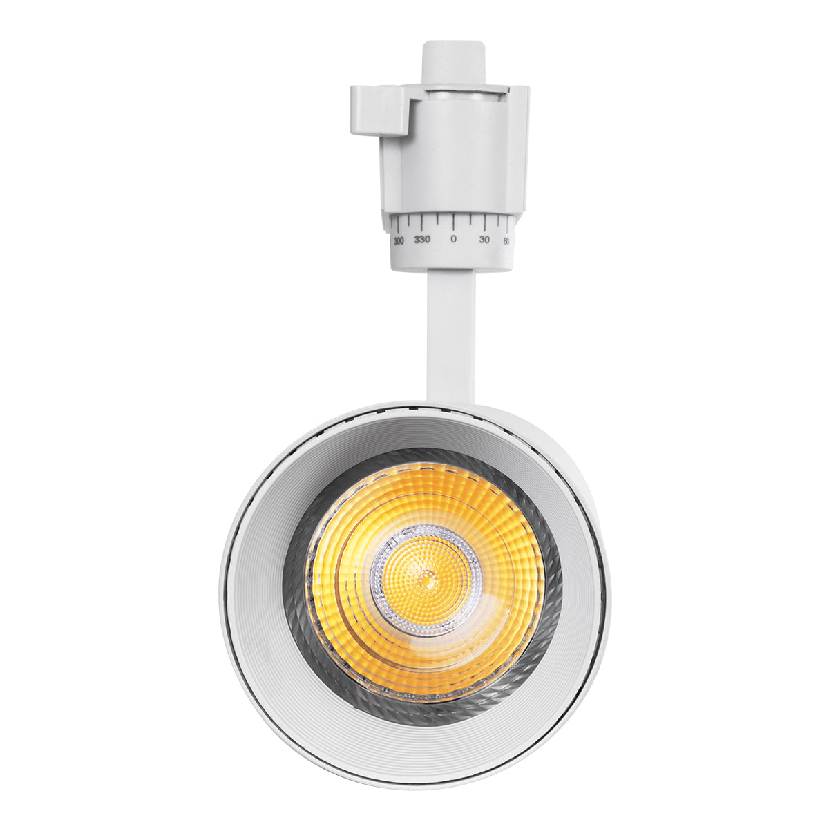 GloboStar® LUGANO 60813 Μονοφασικό Φωτιστικό Σποτ Ράγας LED 30W 3750lm 36° Acrylic HQ LENS AC 220-240V IP20 Φ7.5 x Υ22.7cm Φυσικό Λευκό 4500K - EUROTRACK® System 1L+1N - Λευκό - Bridgelux Chip - TÜV Certified Driver - 5 Χρόνια Εγγύηση - ledmania.gr