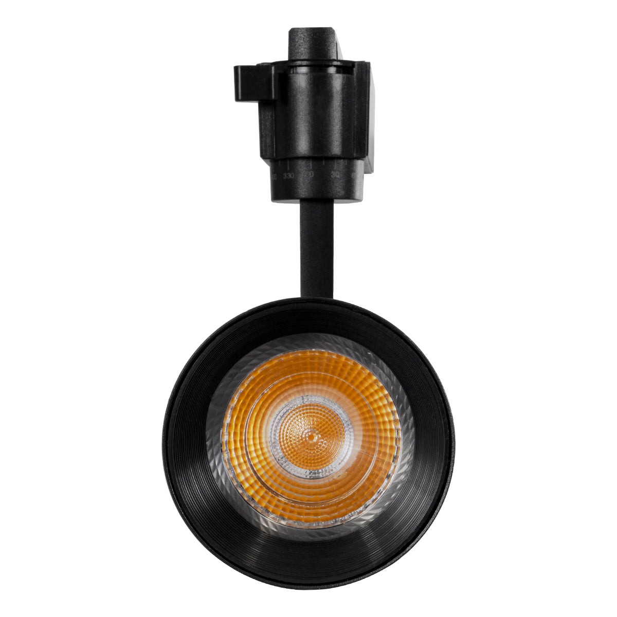 GloboStar® LUGANO 60815 Μονοφασικό Φωτιστικό Σποτ Ράγας LED 30W 3900lm 36° Acrylic HQ LENS AC 220-240V IP20 Φ7.5 x Υ22.7cm Ψυχρό Λευκό 6000K - EUROTRACK® System 1L+1N - Μαύρο - Bridgelux Chip - TÜV Certified Driver - 5 Χρόνια Εγγύηση - ledmania.gr