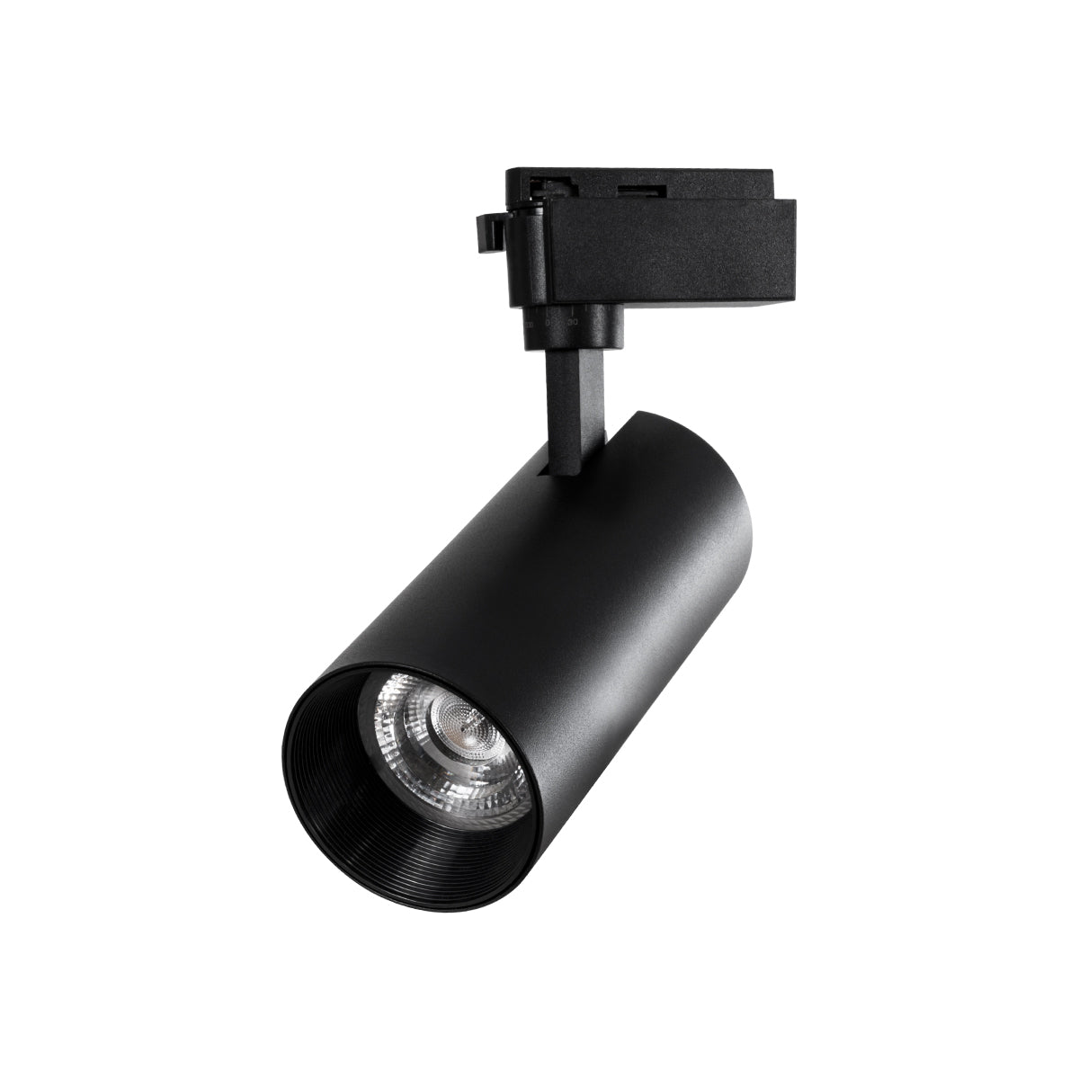 GloboStar® LUGANO 60816 Μονοφασικό Φωτιστικό Σποτ Ράγας LED 30W 3750lm 36° Acrylic HQ LENS AC 220-240V IP20 Φ7.5 x Υ22.7cm Φυσικό Λευκό 4500K - EUROTRACK® System 1L+1N - Μαύρο - Bridgelux Chip - TÜV Certified Driver - 5 Χρόνια Εγγύηση - ledmania.gr