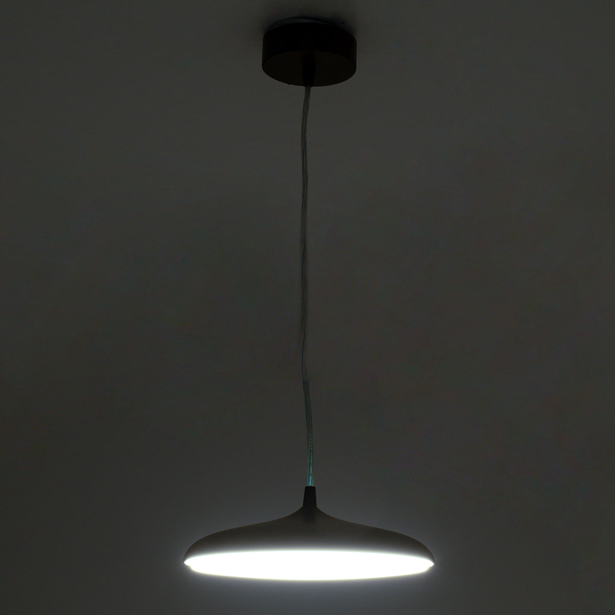 GloboStar® BARON 60886 Κρεμαστή Πλαφονιέρα Οροφής LED CCT 12W 1440lm 120° AC 220-240V - Εναλλαγή Φωτισμού μέσω Διακόπτη On/Off All In One Ψυχρό 6000k+Φυσικό 4500k+Θερμό 2700k Φ25 x Υ8cm - Χρυσό Πλατίνα - 3 Years Warranty - ledmania.gr