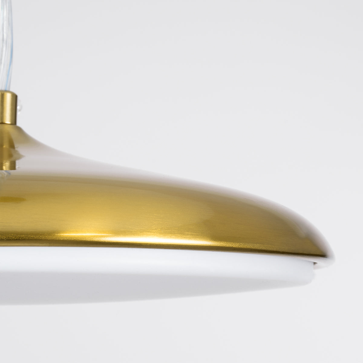 GloboStar® BARON 60886 Κρεμαστή Πλαφονιέρα Οροφής LED CCT 12W 1440lm 120° AC 220-240V - Εναλλαγή Φωτισμού μέσω Διακόπτη On/Off All In One Ψυχρό 6000k+Φυσικό 4500k+Θερμό 2700k Φ25 x Υ8cm - Χρυσό Πλατίνα - 3 Years Warranty - ledmania.gr
