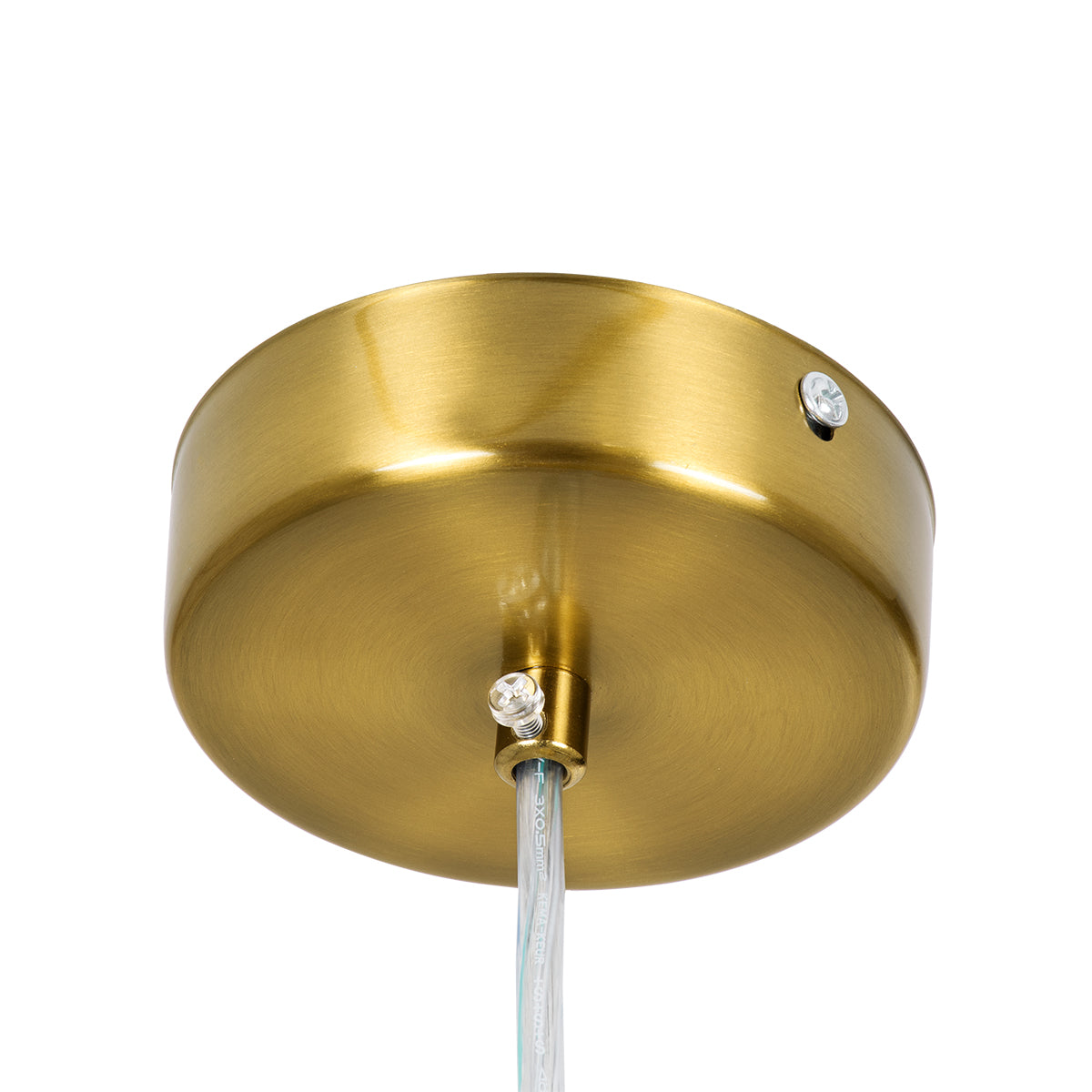 GloboStar® BARON 60886 Κρεμαστή Πλαφονιέρα Οροφής LED CCT 12W 1440lm 120° AC 220-240V - Εναλλαγή Φωτισμού μέσω Διακόπτη On/Off All In One Ψυχρό 6000k+Φυσικό 4500k+Θερμό 2700k Φ25 x Υ8cm - Χρυσό Πλατίνα - 3 Years Warranty - ledmania.gr