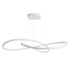 GloboStar® DEXTER 60918 Κρεμαστό Φωτιστικό Οροφής Design LED CCT 120W 13440lm 300° AC 220-240V - Εναλλαγή Φωτισμού μέσω Τηλεχειριστηρίου All In One Ψυχρό 6000k+Φυσικό 4500k+Θερμό 2700k Dimmable Φ103cm - Λευκό - 3 Years Warranty - ledmania.gr
