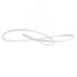 GloboStar® DEXTER 60918 Κρεμαστό Φωτιστικό Οροφής Design LED CCT 120W 13440lm 300° AC 220-240V - Εναλλαγή Φωτισμού μέσω Τηλεχειριστηρίου All In One Ψυχρό 6000k+Φυσικό 4500k+Θερμό 2700k Dimmable Φ103cm - Λευκό - 3 Years Warranty - ledmania.gr