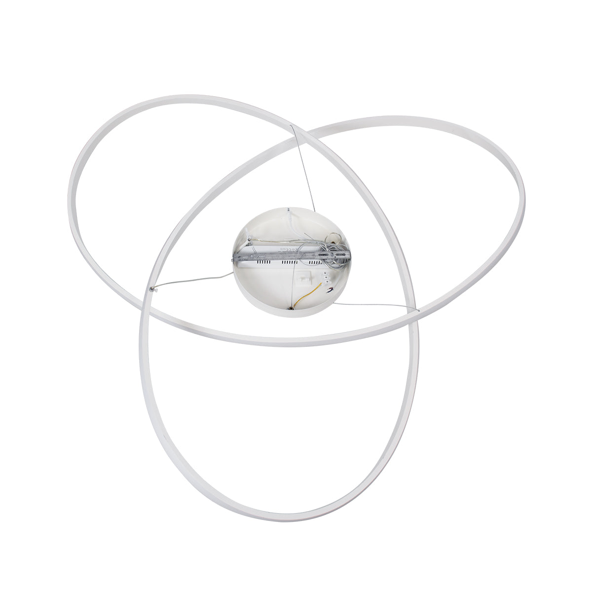 GloboStar® DEXTER 60918 Κρεμαστό Φωτιστικό Οροφής Design LED CCT 120W 13440lm 300° AC 220-240V - Εναλλαγή Φωτισμού μέσω Τηλεχειριστηρίου All In One Ψυχρό 6000k+Φυσικό 4500k+Θερμό 2700k Dimmable Φ103cm - Λευκό - 3 Years Warranty - ledmania.gr