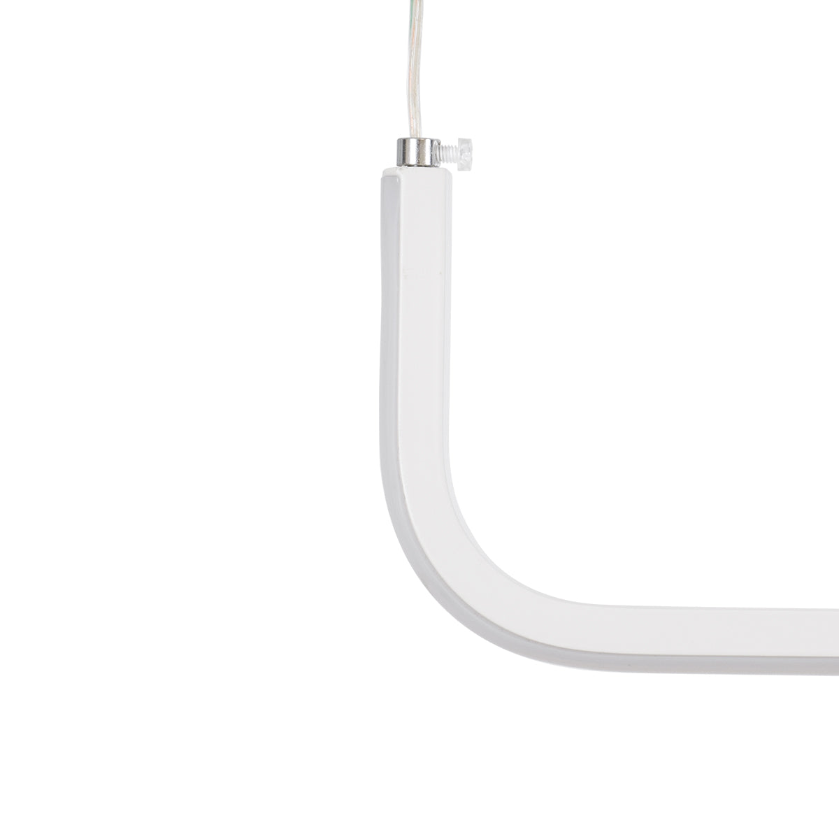 GloboStar® LINARIA 60922 Κρεμαστό Φωτιστικό Οροφής Design LED CCT 36W 4150lm 200° AC 220-240V - Εναλλαγή Φωτισμού μέσω Τηλεχειριστηρίου All In One Ψυχρό 6000k+Φυσικό 4500k+Θερμό 2700k Dimmable Μ120 x Π2 x Υ10cm - Λευκό - 3 Years Warranty - ledmania.gr