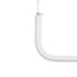 GloboStar® LINARIA 60922 Κρεμαστό Φωτιστικό Οροφής Design LED CCT 36W 4150lm 200° AC 220-240V - Εναλλαγή Φωτισμού μέσω Τηλεχειριστηρίου All In One Ψυχρό 6000k+Φυσικό 4500k+Θερμό 2700k Dimmable Μ120 x Π2 x Υ10cm - Λευκό - 3 Years Warranty - ledmania.gr