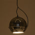 GloboStar® GLASSO 60928 Μοντέρνο Κρεμαστό Φωτιστικό Οροφής Μονόφωτο 1 x E27 Φιμέ Καθρεπτιζέ Νίκελ Γυάλινη Μπάλα με Μεταλλικό Επιχρωμιωμένο Σώμα Φ27 x Υ52cm - ledmania.gr