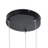 GloboStar® KIBOO-TRIO 60931 Κρεμαστό Φωτιστικό Οροφής Design LED CCT 90W 10350lm 360° AC 220-240V - Εναλλαγή Φωτισμού μέσω Τηλεχειριστηρίου All In One Ψυχρό 6000k+Φυσικό 4500k+Θερμό 2700k Dimmable Μ60 x Π60 x Υ80cm - Μαύρο - 3 Years Warranty - ledmania.gr