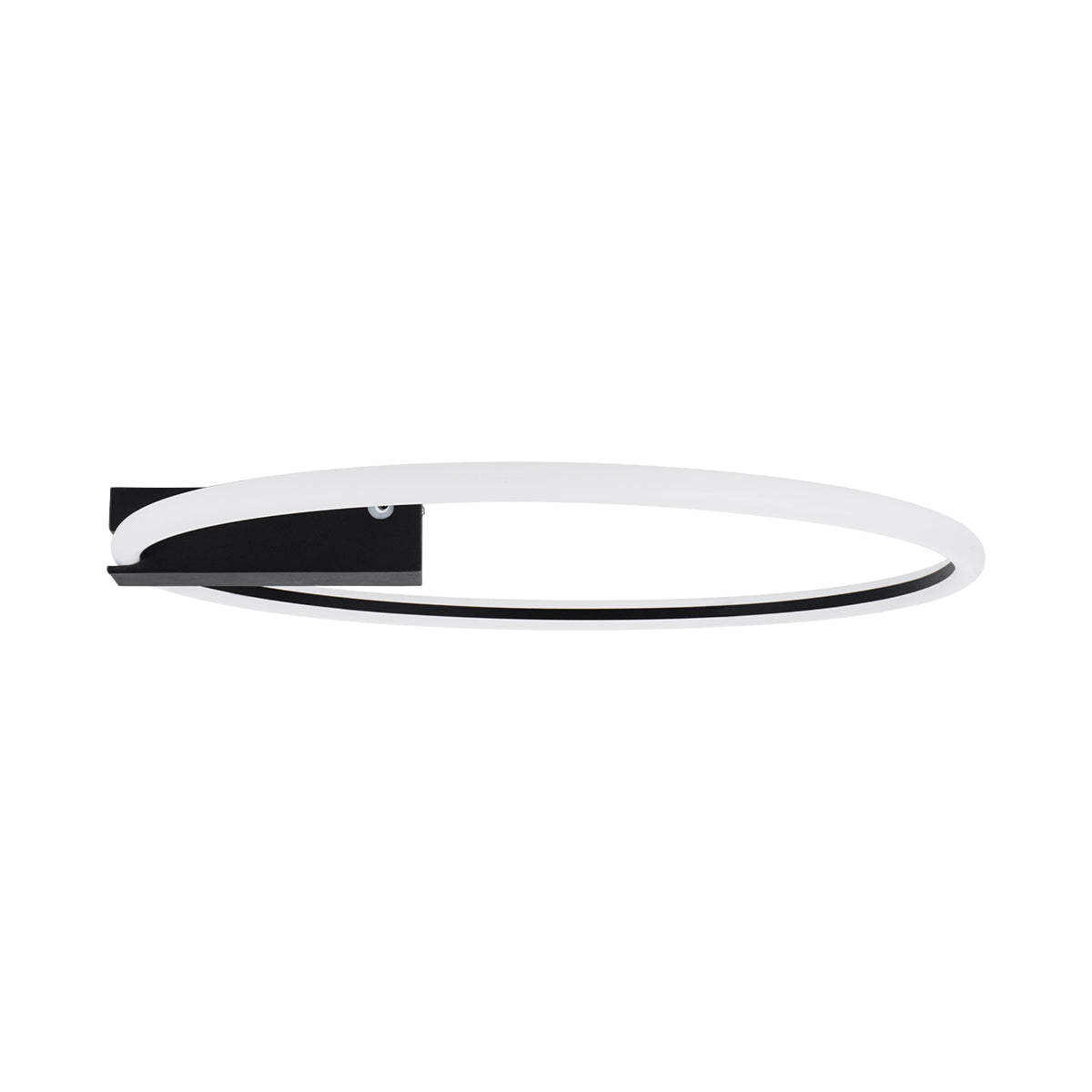 GloboStar® CINDERELLA 60980 Φωτιστικό Οροφής Δαχτυλίδι-Κύκλος LED CCT 30W 3360lm 360° AC 220-240V - Εναλλαγή Φωτισμού μέσω Τηλεχειριστηρίου All In One Ψυχρό 6000k+Φυσικό 4500k+Θερμό 2700k Dimmable Φ50cm - Μαύρο - 3 Years Warranty - ledmania.gr