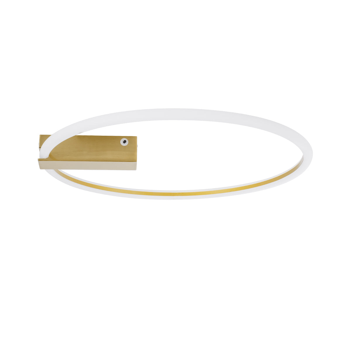GloboStar® CINDERELLA 60982 Φωτιστικό Οροφής Δαχτυλίδι-Κύκλος LED CCT 30W 3360lm 360° AC 220-240V - Εναλλαγή Φωτισμού μέσω Τηλεχειριστηρίου All In One Ψυχρό 6000k+Φυσικό 4500k+Θερμό 2700k Dimmable Φ50cm - Χρυσό Βούρτσας - 3 Years Warranty - ledmania.gr