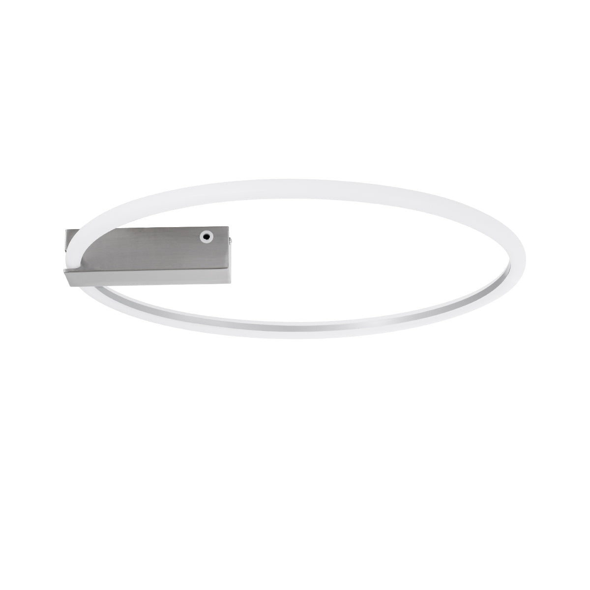 GloboStar® CINDERELLA 60983 Φωτιστικό Οροφής Δαχτυλίδι-Κύκλος LED CCT 30W 3360lm 360° AC 220-240V - Εναλλαγή Φωτισμού μέσω Τηλεχειριστηρίου All In One Ψυχρό 6000k+Φυσικό 4500k+Θερμό 2700k Dimmable Φ50cm - Χρώμιο Νικελ - 3 Years Warranty - ledmania.gr