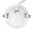 GloboStar® LEXIS JOINT 60988 Χωνευτό LED Κινούμενο Spot Downlight 12W 1200lm 45° AC 220-240V IP44 Φ15.8cm x Υ4.1cm - Στρόγγυλο - Λευκό - Φυσικό Λευκό 4500K - Bridgelux Chip - TÜV Certified Driver - 5 Years Warranty