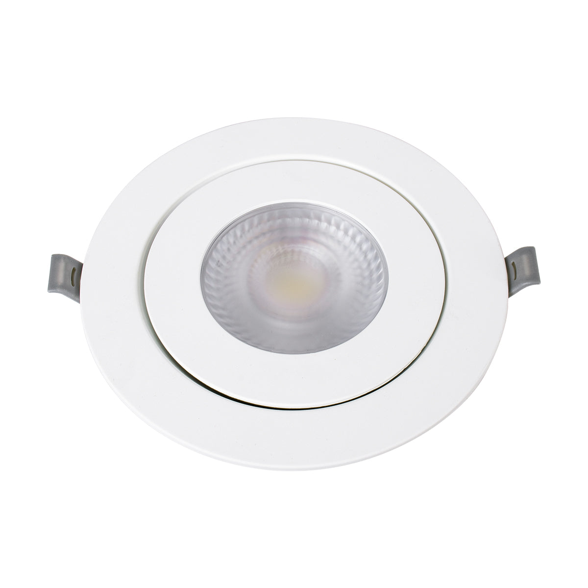 GloboStar® LEXIS JOINT 60988 Χωνευτό LED Κινούμενο Spot Downlight 12W 1200lm 45° AC 220-240V IP44 Φ15.8cm x Υ4.1cm - Στρόγγυλο - Λευκό - Φυσικό Λευκό 4500K - Bridgelux Chip - TÜV Certified Driver - 5 Years Warranty - ledmania.gr