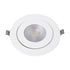 GloboStar® LEXIS JOINT 60988 Χωνευτό LED Κινούμενο Spot Downlight 12W 1200lm 45° AC 220-240V IP44 Φ15.8cm x Υ4.1cm - Στρόγγυλο - Λευκό - Φυσικό Λευκό 4500K - Bridgelux Chip - TÜV Certified Driver - 5 Years Warranty - ledmania.gr