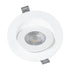 GloboStar® LEXIS JOINT 60990 Χωνευτό LED Κινούμενο Spot Downlight 7W 680lm 45° AC 220-240V IP44 Φ12cm x Υ3.1cm - Στρόγγυλο - Λευκό - Φυσικό Λευκό 4500K - Bridgelux Chip - TÜV Certified Driver - 5 Years Warranty