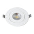 GloboStar® LEXIS JOINT 60990 Χωνευτό LED Κινούμενο Spot Downlight 7W 680lm 45° AC 220-240V IP44 Φ12cm x Υ3.1cm - Στρόγγυλο - Λευκό - Φυσικό Λευκό 4500K - Bridgelux Chip - TÜV Certified Driver - 5 Years Warranty