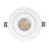 GloboStar® LEXIS JOINT 60991 Χωνευτό LED Κινούμενο Spot Downlight 7W 660lm 45° AC 220-240V IP44 Φ12cm x Υ3.1cm - Στρόγγυλο - Λευκό - Θερμό Λευκό 2700K - Bridgelux Chip - TÜV Certified Driver - 5 Years Warranty