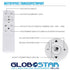 GloboStar® CASPER 61018 Κρεμαστή Πλαφονιέρα Οροφής LED CCT 76W 8372lm 120° AC 220-240V - Εναλλαγή Φωτισμού μέσω Τηλεχειριστηρίου All In One Ψυχρό Λευκό 6000k+Φυσικό Λευκό 4500k+Θερμό Λευκό 2700k Dimmable Φ45cm - Λευκό - 3 Years Warranty - ledmania.gr