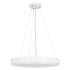 GloboStar® CASPER 61018 Κρεμαστή Πλαφονιέρα Οροφής LED CCT 76W 8372lm 120° AC 220-240V - Εναλλαγή Φωτισμού μέσω Τηλεχειριστηρίου All In One Ψυχρό Λευκό 6000k+Φυσικό Λευκό 4500k+Θερμό Λευκό 2700k Dimmable Φ45cm - Λευκό - 3 Years Warranty - ledmania.gr