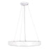 GloboStar® CASPER 61018 Κρεμαστή Πλαφονιέρα Οροφής LED CCT 76W 8372lm 120° AC 220-240V - Εναλλαγή Φωτισμού μέσω Τηλεχειριστηρίου All In One Ψυχρό Λευκό 6000k+Φυσικό Λευκό 4500k+Θερμό Λευκό 2700k Dimmable Φ45cm - Λευκό - 3 Years Warranty - ledmania.gr