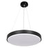 GloboStar® CASPER 61019 Κρεμαστή Πλαφονιέρα Οροφής LED CCT 76W 8372lm 120° AC 220-240V - Εναλλαγή Φωτισμού μέσω Τηλεχειριστηρίου All In One Ψυχρό Λευκό 6000k+Φυσικό Λευκό 4500k+Θερμό Λευκό 2700k Dimmable Φ45cm - Μαύρο - 3 Years Warranty - ledmania.gr