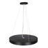 GloboStar® CASPER 61019 Κρεμαστή Πλαφονιέρα Οροφής LED CCT 76W 8372lm 120° AC 220-240V - Εναλλαγή Φωτισμού μέσω Τηλεχειριστηρίου All In One Ψυχρό Λευκό 6000k+Φυσικό Λευκό 4500k+Θερμό Λευκό 2700k Dimmable Φ45cm - Μαύρο - 3 Years Warranty - ledmania.gr