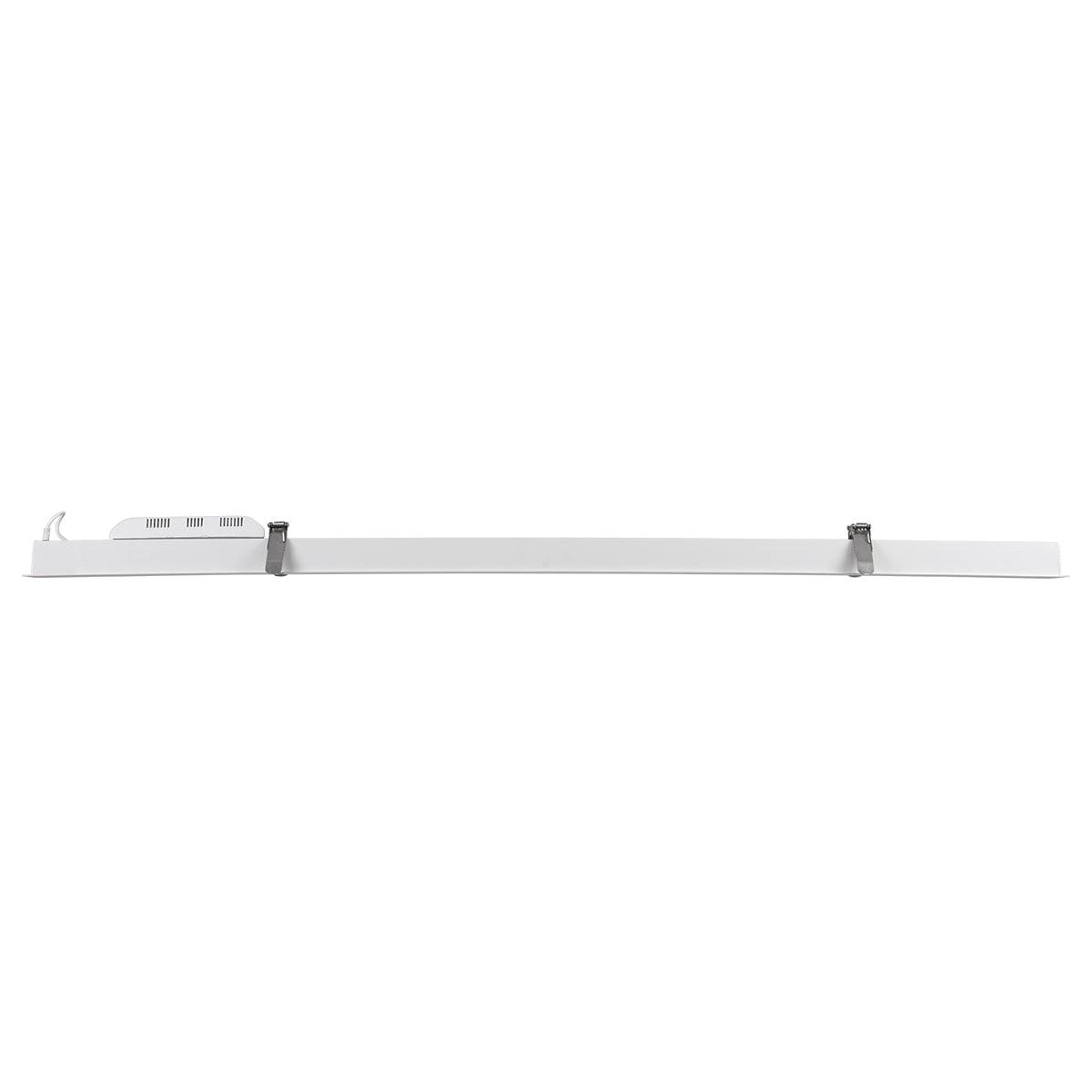 GloboStar® LUCA 61033 Γραμμικό Χωνευτό Φωτιστικό Linear LED CCT 54W 6500lm 120° AC 220-240V Μ121.5 x Π5 x Υ4cm - Εναλλαγή Φωτισμού μέσω Τηλεχειριστηρίου All In One Ψυχρό 6000k+Φυσικό 4500k+Θερμό 2700k Dimmable - Λευκό - 3 Years Warranty - ledmania.gr