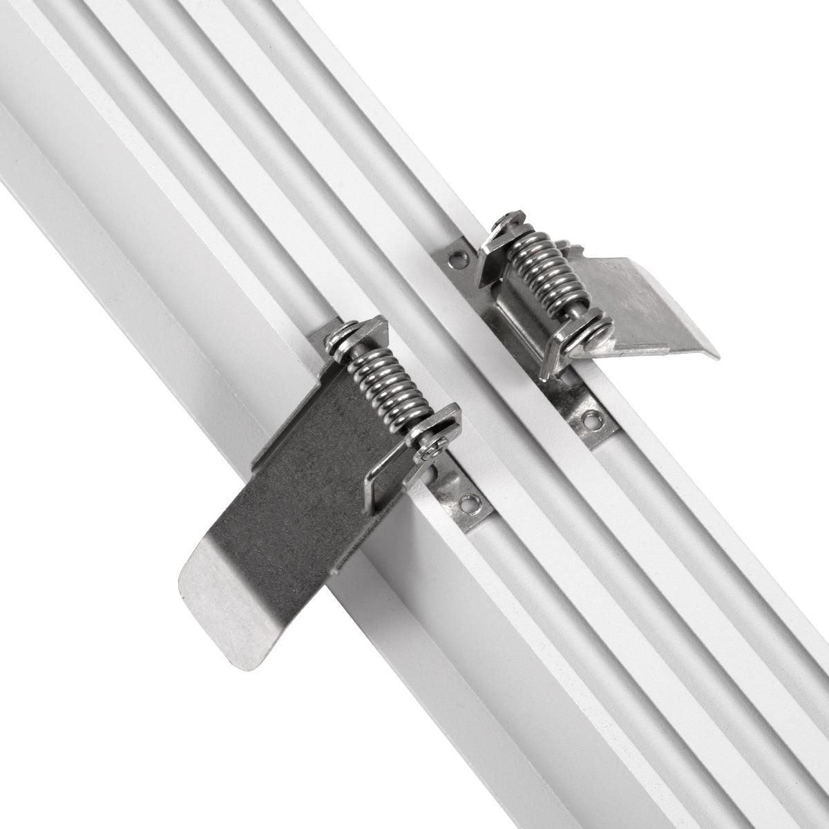 GloboStar® LUCA 61033 Γραμμικό Χωνευτό Φωτιστικό Linear LED CCT 54W 6500lm 120° AC 220-240V Μ121.5 x Π5 x Υ4cm - Εναλλαγή Φωτισμού μέσω Τηλεχειριστηρίου All In One Ψυχρό 6000k+Φυσικό 4500k+Θερμό 2700k Dimmable - Λευκό - 3 Years Warranty - ledmania.gr