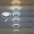 GloboStar® ARIANA 61034 Πλαφονιέρα Οροφής Κύκλος LED CCT 55W 6376lm 120° AC 220-240V - Εναλλαγή Φωτισμού μέσω Τηλεχειριστηρίου All In One Ψυχρό Λευκό 6000k+Φυσικό Λευκό 4500k+Θερμό Λευκό 2700k Dimmable Φ48cm - Μαύρο - 3 Years Warranty - ledmania.gr