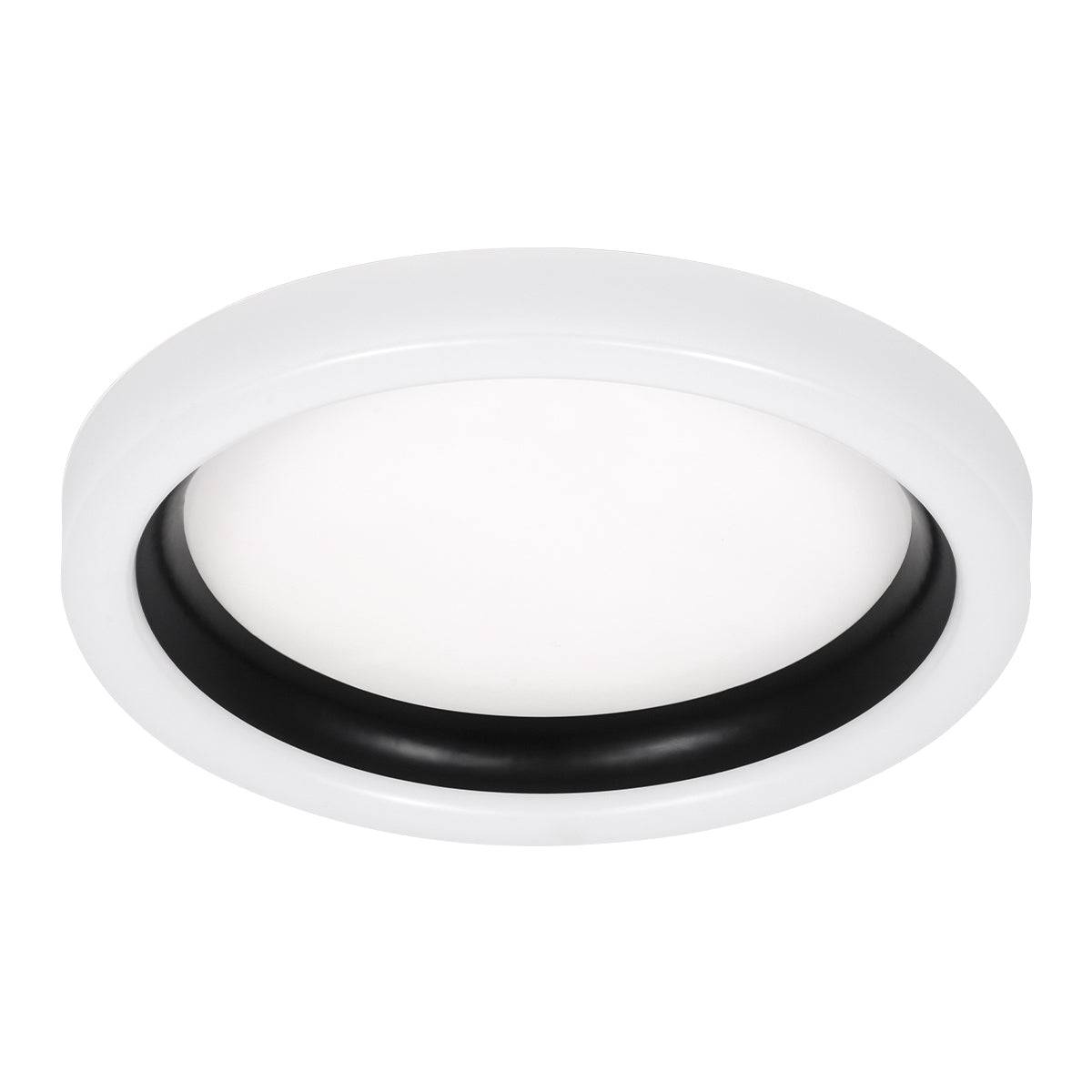GloboStar® ARIANA 61034 Πλαφονιέρα Οροφής Κύκλος LED CCT 55W 6376lm 120° AC 220-240V - Εναλλαγή Φωτισμού μέσω Τηλεχειριστηρίου All In One Ψυχρό Λευκό 6000k+Φυσικό Λευκό 4500k+Θερμό Λευκό 2700k Dimmable Φ48cm - Μαύρο - 3 Years Warranty - ledmania.gr