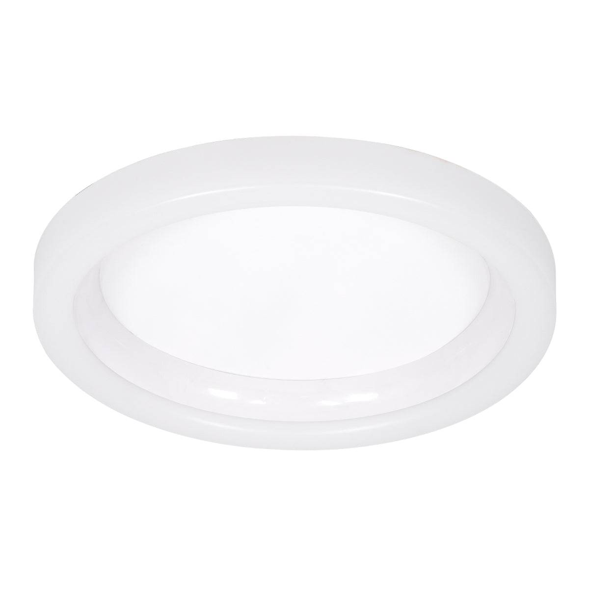 GloboStar® ARIANA 61035 Πλαφονιέρα Οροφής Κύκλος LED CCT 55W 6376lm 120° AC 220-240V - Εναλλαγή Φωτισμού μέσω Τηλεχειριστηρίου All In One Ψυχρό Λευκό 6000k+Φυσικό Λευκό 4500k+Θερμό Λευκό 2700k Dimmable Φ48cm - Λευκό - 3 Years Warranty - ledmania.gr