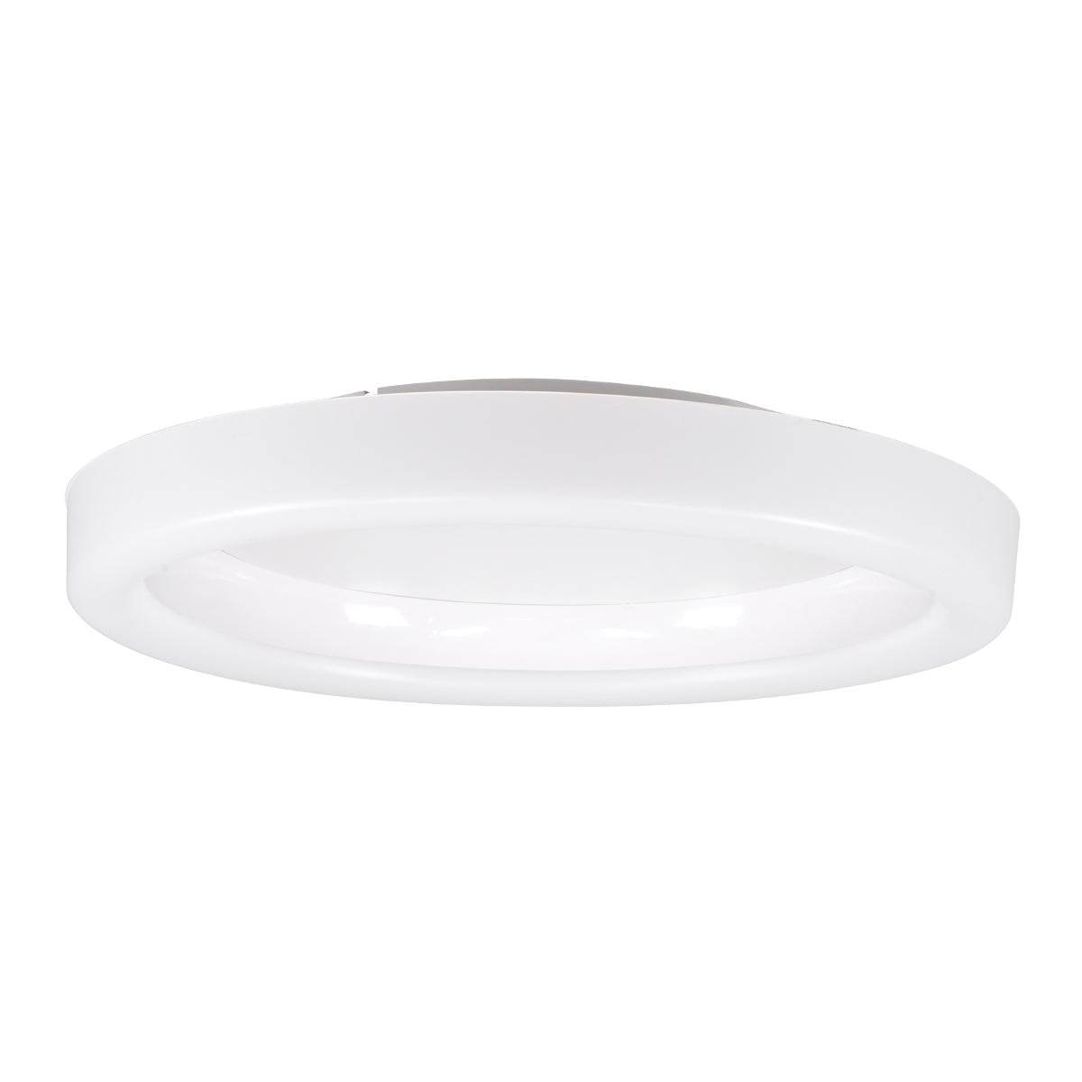 GloboStar® ARIANA 61035 Πλαφονιέρα Οροφής Κύκλος LED CCT 55W 6376lm 120° AC 220-240V - Εναλλαγή Φωτισμού μέσω Τηλεχειριστηρίου All In One Ψυχρό Λευκό 6000k+Φυσικό Λευκό 4500k+Θερμό Λευκό 2700k Dimmable Φ48cm - Λευκό - 3 Years Warranty - ledmania.gr