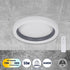 GloboStar® ARIANA 61036 Πλαφονιέρα Οροφής Κύκλος LED CCT 55W 6376lm 120° AC 220-240V - Εναλλαγή Φωτισμού μέσω Τηλεχειριστηρίου All In One Ψυχρό Λευκό 6000k+Φυσικό Λευκό 4500k+Θερμό Λευκό 2700k Dimmable Φ48cm - Ανθρακί - 3 Years Warranty - ledmania.gr