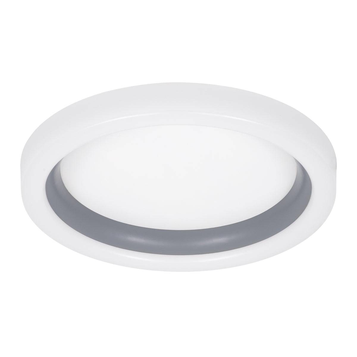 GloboStar® ARIANA 61036 Πλαφονιέρα Οροφής Κύκλος LED CCT 55W 6376lm 120° AC 220-240V - Εναλλαγή Φωτισμού μέσω Τηλεχειριστηρίου All In One Ψυχρό Λευκό 6000k+Φυσικό Λευκό 4500k+Θερμό Λευκό 2700k Dimmable Φ48cm - Ανθρακί - 3 Years Warranty - ledmania.gr