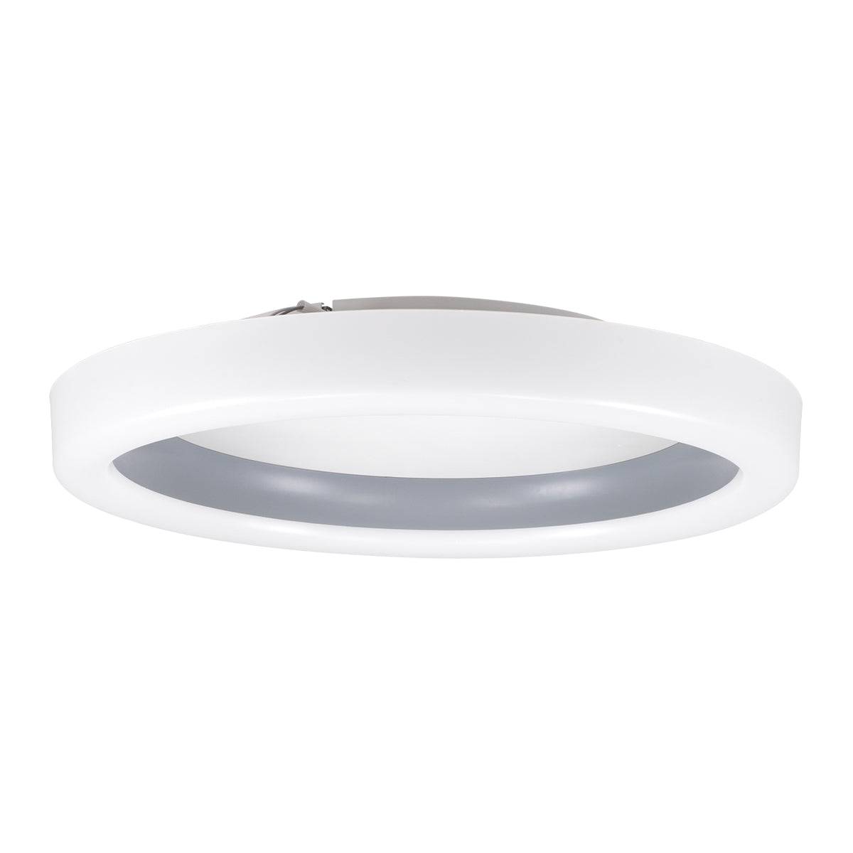 GloboStar® ARIANA 61036 Πλαφονιέρα Οροφής Κύκλος LED CCT 55W 6376lm 120° AC 220-240V - Εναλλαγή Φωτισμού μέσω Τηλεχειριστηρίου All In One Ψυχρό Λευκό 6000k+Φυσικό Λευκό 4500k+Θερμό Λευκό 2700k Dimmable Φ48cm - Ανθρακί - 3 Years Warranty - ledmania.gr