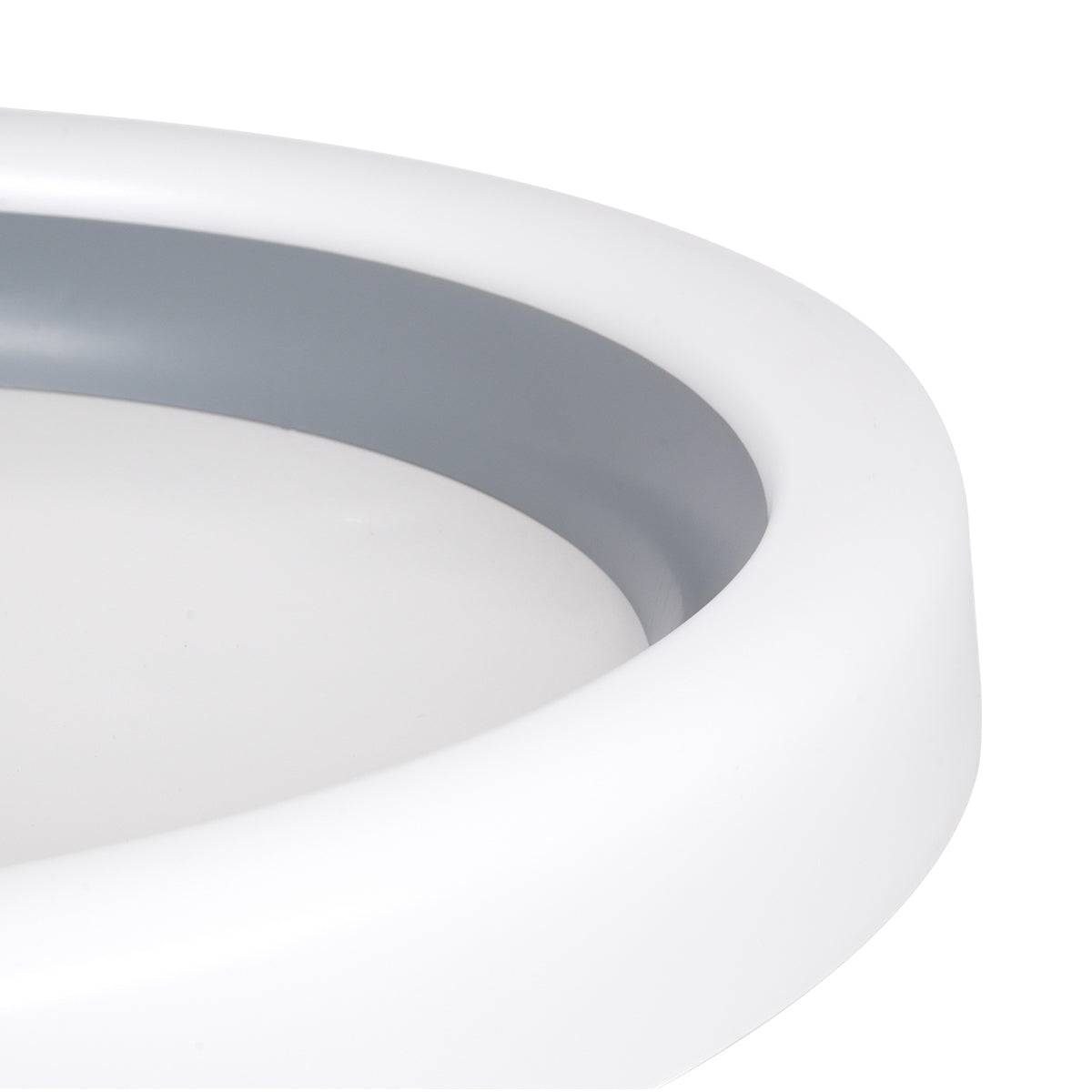GloboStar® ARIANA 61036 Πλαφονιέρα Οροφής Κύκλος LED CCT 55W 6376lm 120° AC 220-240V - Εναλλαγή Φωτισμού μέσω Τηλεχειριστηρίου All In One Ψυχρό Λευκό 6000k+Φυσικό Λευκό 4500k+Θερμό Λευκό 2700k Dimmable Φ48cm - Ανθρακί - 3 Years Warranty - ledmania.gr