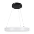 GloboStar® ARIANA 61037 Κρεμαστή Πλαφονιέρα Οροφής Κύκλος LED CCT 55W 6376lm 120° AC 220-240V - Εναλλαγή Φωτισμού μέσω Τηλεχειριστηρίου All In One Ψυχρό Λευκό 6000k+Φυσικό Λευκό 4500k+Θερμό Λευκό 2700k Dimmable Φ48cm - Μαύρο - 3 Years Warranty - ledmania.gr