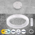 GloboStar® ARIANA 61038 Κρεμαστή Πλαφονιέρα Οροφής Κύκλος LED CCT 55W 6376lm 120° AC 220-240V - Εναλλαγή Φωτισμού μέσω Τηλεχειριστηρίου All In One Ψυχρό Λευκό 6000k+Φυσικό Λευκό 4500k+Θερμό Λευκό 2700k Dimmable Φ48cm - Λευκό - 3 Years Warranty - ledmania.gr