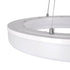 GloboStar® ARIANA 61038 Κρεμαστή Πλαφονιέρα Οροφής Κύκλος LED CCT 55W 6376lm 120° AC 220-240V - Εναλλαγή Φωτισμού μέσω Τηλεχειριστηρίου All In One Ψυχρό Λευκό 6000k+Φυσικό Λευκό 4500k+Θερμό Λευκό 2700k Dimmable Φ48cm - Λευκό - 3 Years Warranty - ledmania.gr