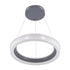 GloboStar® ARIANA 61039 Κρεμαστή Πλαφονιέρα Οροφής Κύκλος LED CCT 55W 6376lm 120° AC 220-240V - Εναλλαγή Φωτισμού μέσω Τηλεχειριστηρίου All In One Ψυχρό Λευκό 6000k+Φυσικό Λευκό 4500k+Θερμό Λευκό 2700k Dimmable Φ48cm - Ανθρακί - 3 Years Warrant - ledmania.gr
