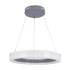 GloboStar® ARIANA 61039 Κρεμαστή Πλαφονιέρα Οροφής Κύκλος LED CCT 55W 6376lm 120° AC 220-240V - Εναλλαγή Φωτισμού μέσω Τηλεχειριστηρίου All In One Ψυχρό Λευκό 6000k+Φυσικό Λευκό 4500k+Θερμό Λευκό 2700k Dimmable Φ48cm - Ανθρακί - 3 Years Warrant - ledmania.gr